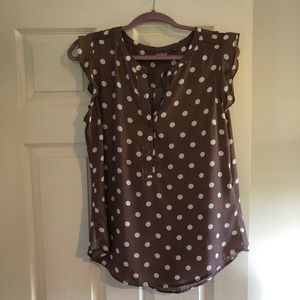 Soho Flutter Sleeve Sleeveless Blouse